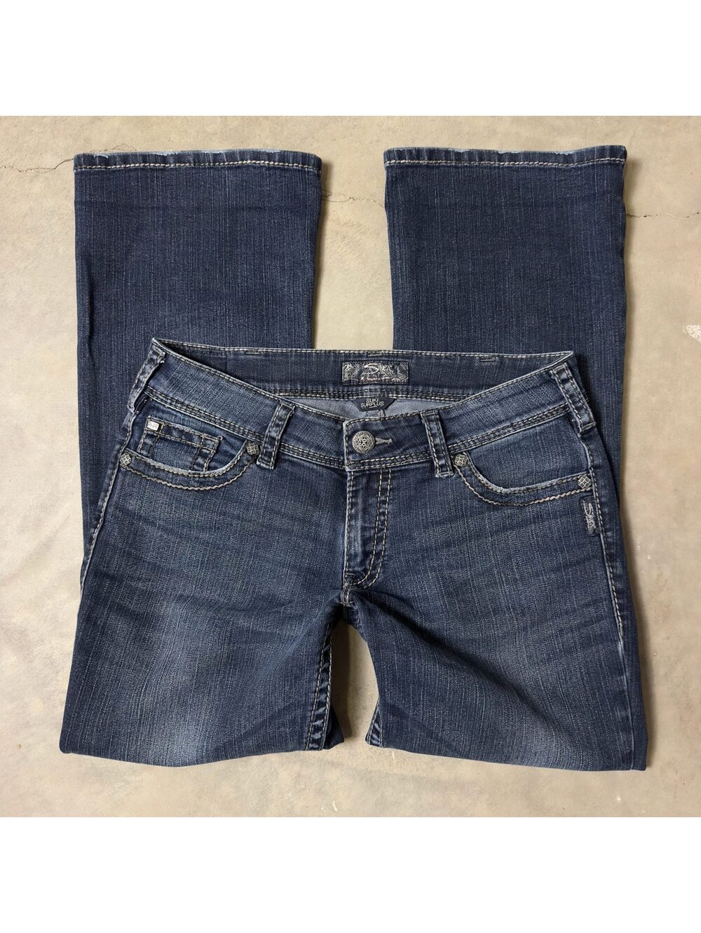 Silver Jeans Suki Surplus Bootcut Womens 31 Dark Wash